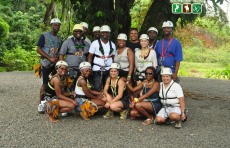 wedding guest group Canopy tour